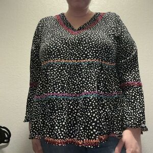 Adorable Savanna Jane long sleeve blouse 2X from Chic Soul